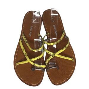 Sam Edelman Gillian toe ring sandals 8.5 yellow